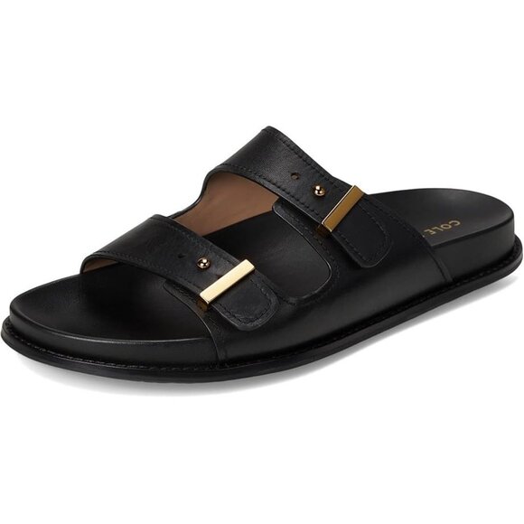 Cole Haan Marisol Footbed Sandals Women's Sandals Black Leather - Picture 4 of 7